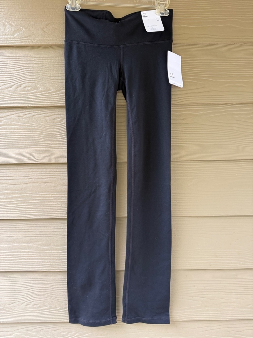 GAP Fit Black Skinny Straight Leg Regular Rise Yoga Pants Size XS